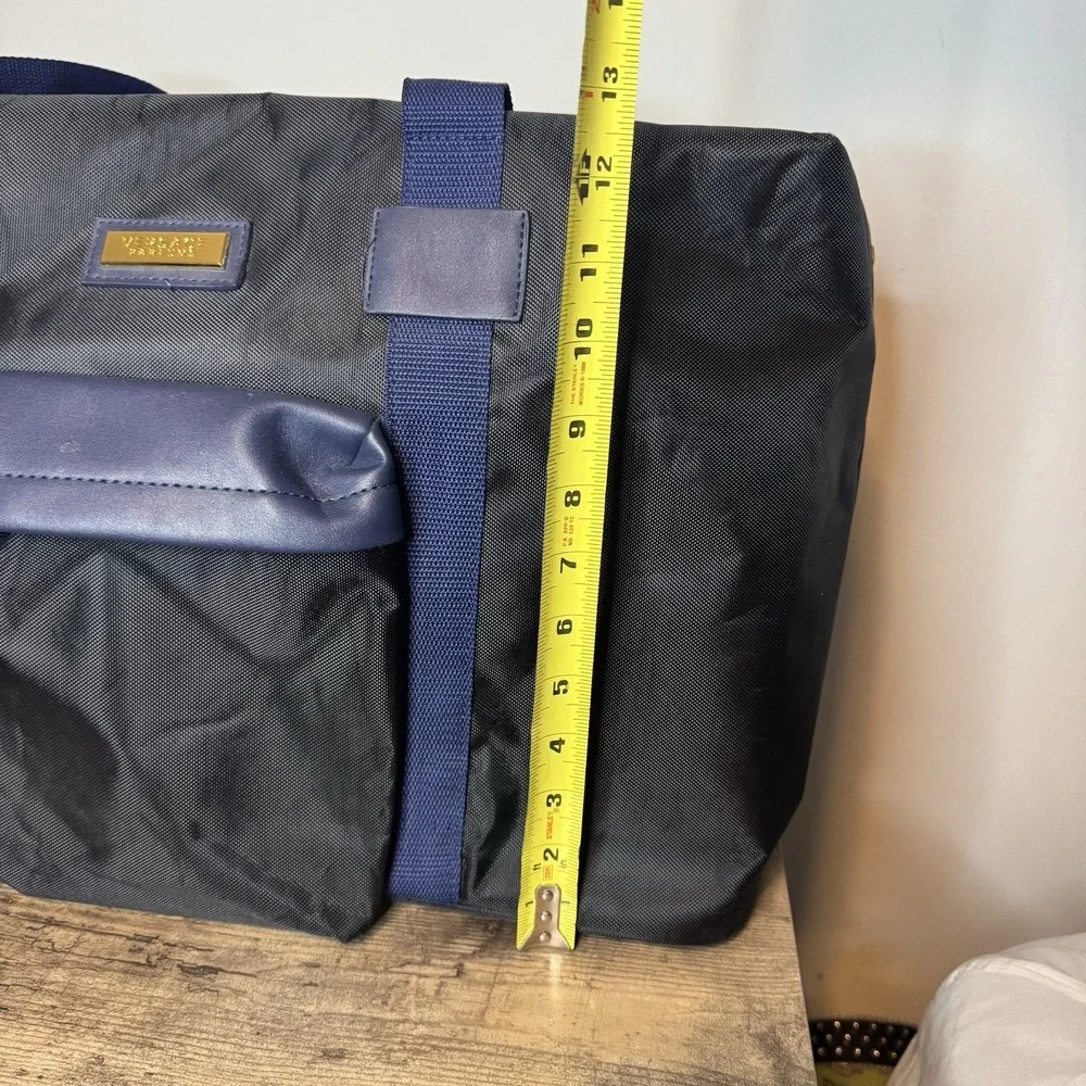 Versace Parfums Black Weekender Duffel Duffle Bag